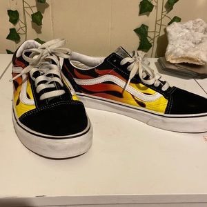 Old Skool Flame Vans